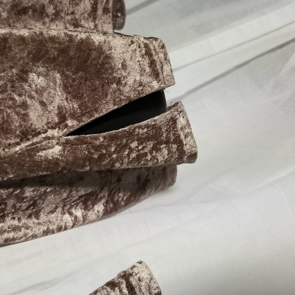 Taupe Crushed velvet Tunic - Picture 5 of 5